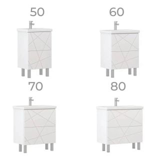 Тумба под раковину напольная Vigo Geometry 015 60 см белый